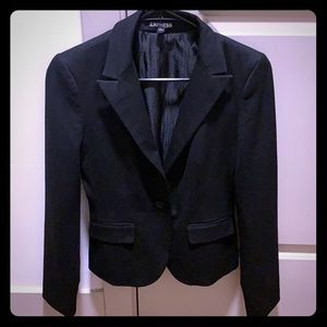 Express black suit jacket